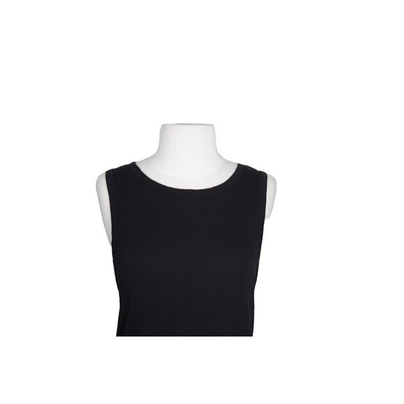 Velvet By Graham & Spencer Womens Medium Black Tank Top 100% Cotton Sleeveless - Picture 5 of 8